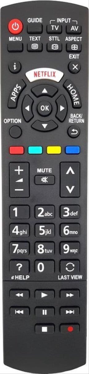CHPN - Afstandsbediening - Afstandsbediening geschikt voor Panasonic televisie - Universele afstandsbediening - Smart tv afstandsbediening - Televisie - Smart TV - Televisie - Remote control
