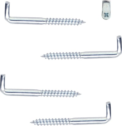 Schroefduim - 20x - staal - kruiskop - 5 cm - schroefhaak - houtdraad - schilderijhaakjes