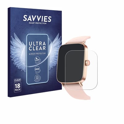 Savvies - Screenprotector voor Fitpolo IDW28 1.85" - Folie Beschermfolie transparant 18 Stuks