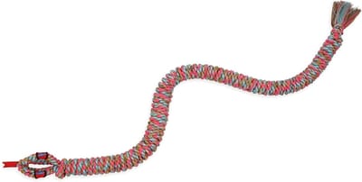Hondentouw Speelgoed - Sleepspeelgoed Touw - Interactief Spelen - Duurzaam Katoenmix - 100 cm - Meerkleurig