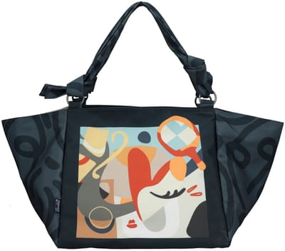 Anekke shopper Muse Soft Beach Bag Multicolor donkerblauw