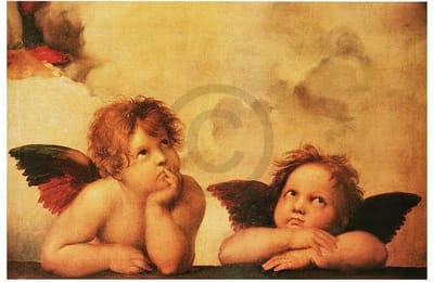 Kunstdruk Raffael - Angeli 100x70cm