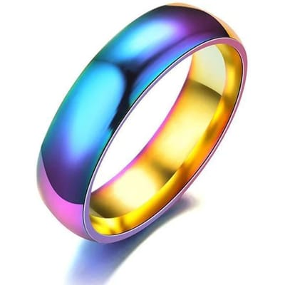 Aanloopvrije 2mm 4mm 6mm Roestvrij Staal Goudkleur Knokkelringen Voor Dame Minimalistische Gouden Ringen Voor Vrouwen Sieraden 13 blue