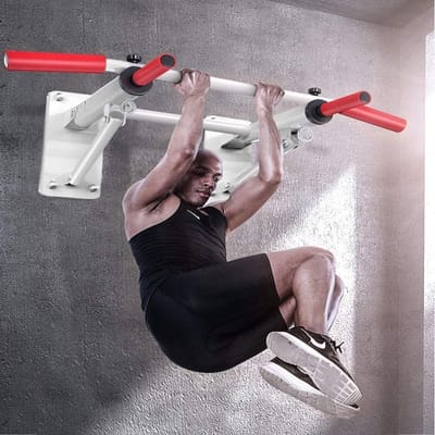 Pull-up Bar Wandmontage - Chin Up Bar Krachttraining - Thuis Fitness - Multi Grip Posities - 300kg Draagkracht - Zwart