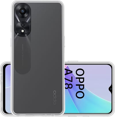 Hoesje - Geschikt voor OPPO A78 5G - Sterk & Shockproof - Hoes Cover - Siliconen Case - Transparant