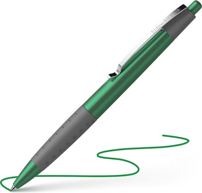 Schneider balpen – Loox – softgrip - penpunt M - groen - S-135504