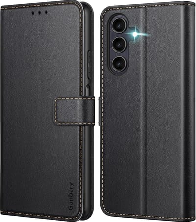 Geschikt voor Samsung Galaxy A25 5G - Portemonneevak - Flip Case - Book Case Hoesje - Zwart