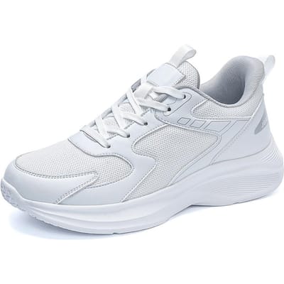 Chaussures de Course pour Homme Taille Extra Grande Semelle Souple Outdoor Jogging Mesh Respirant Baskets de Loisirs Chaussures de Marche de Sport pour Homme 49 50 47 white