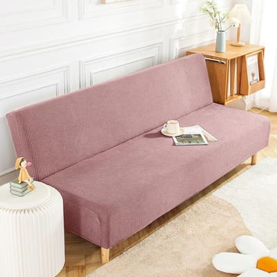 2022 Nieuwe Jacquard Sofa Bed Cover Stretch Sofa Cover Zonder Armleuningen Antislip Rechte Sofa Hoes Voor Woonkamer Thuis Hotel S Size 120-155CM