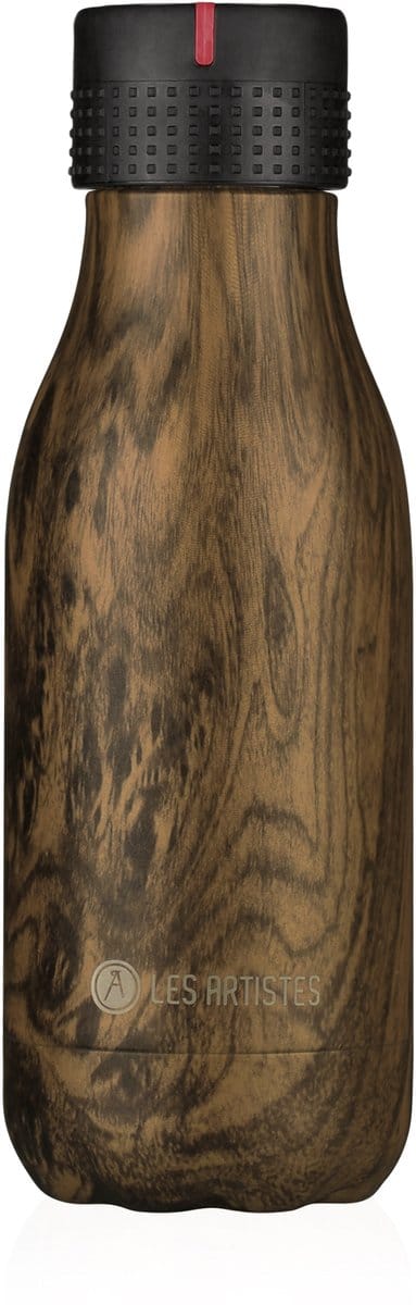 Les Artistes Paris - Drinkfles - Thermosfles - 280ml - Wood