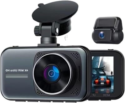 Dashcam GPS Wifi - Autocamera DVR - Veilig Rijden - 24 Uur Parkeerbewaking - 128GB Opslag - Zwart