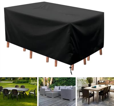 Tuinmeubelhoes - Terrashoes Bankhoes - Meubels Beschermen - Heavy Duty Oxford - 150x100x75 cm - Zwart