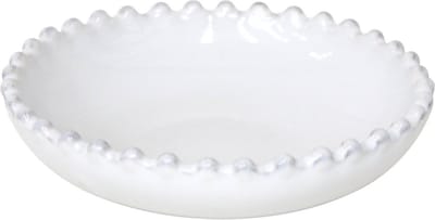 Costa Nova aardewerk salade schaal rond Pearl wit 14 x 27 cm 3.93 LTR