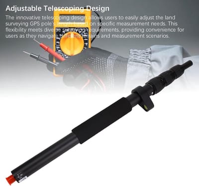Telescopische Rover Rod - Meetstok GPS - Landmeten Precisie - Verstelbare Lengte - 1.5 Meter - Aluminium