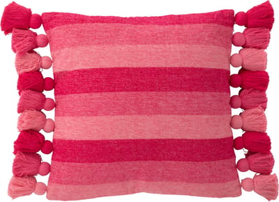J-Line kussen Stripe - textiel - roze