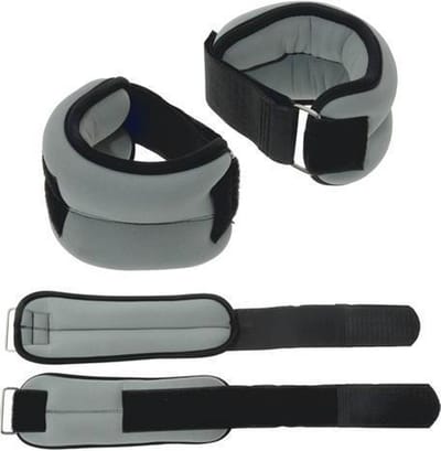 Sportec Neopreen Pols/enkelgewichten 1 Kg Grijs