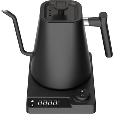 Bouilloire électrique à col de cygne 110 V 220 V 1 000 ml avec contrôle intelligent de la température 1 200 W Bouilloire à chauffage rapide Doublure en acier inoxydable 304 110V voltage&EU noir