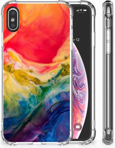 Back Cover Apple iPhone X | Xs Watercolor Dark