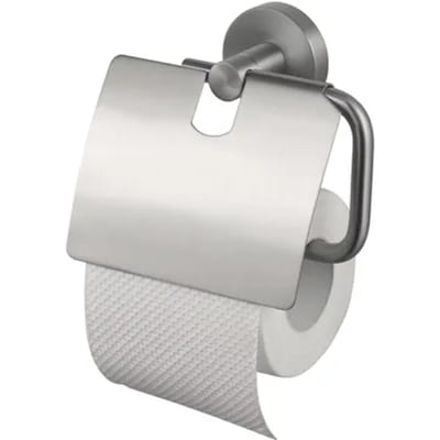 Haceka Toiletrolhouder Kosmos - Staal - Met Klep - Rvs Look
