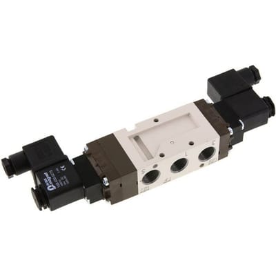 5/3 G3/8'' Midden Gesloten Magneetventiel 12V DC 2-10bar/28-140psi YPC