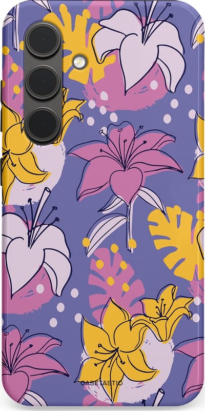 Casetastic Hoesje Geschikt voor Samsung S24 - Stijlvolle Beschermende Duo-layer Case - Lichtjesbloei