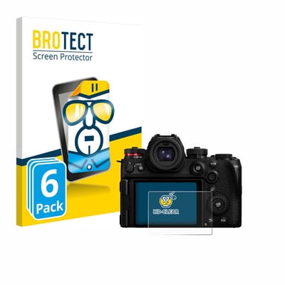 BROTECT - Screenprotector voor Panasonic Lumix S1R II - Folie Beschermfolie transparant 6 Stuks