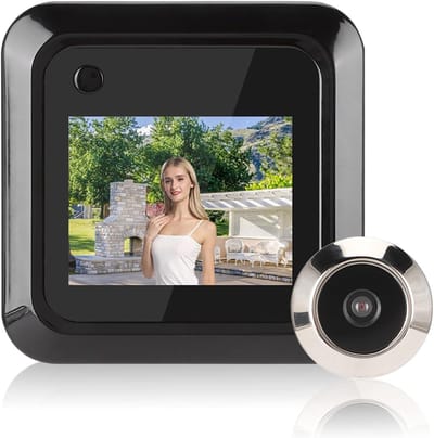 Videodeurbellen met 2.4 Inch TFT LCD Scherm en 95° Hoekcamera - Slimme Deurviewer met Fotofunctie en Veiligheid