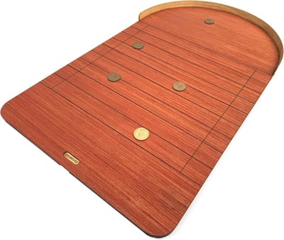 Traditioneel Houten Ha'penny Spel voor Thuisgebruik