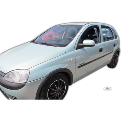 Déflecteurs d'air Heko Opel Corsa C 2000-2006 4pcs Fumé - Acrylique renforcé - Installation facile