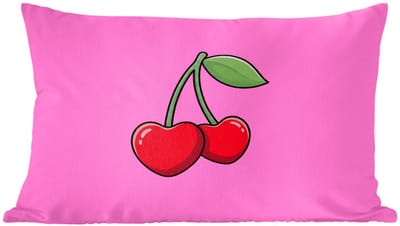 Sierkussens - Kussentjes Woonkamer - 60x40 cm - Kers - Roze - Fruit