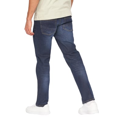 Crosshatch Heren Cadman Rechte Jeans (Donkere wasbeurt)