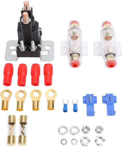 Batterij Isolator - Accu Schakelaar - Voertuig Stroom - Hoge Stroom Verwerking - 80A Continu - Zwart