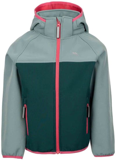 Trespass Hanbury Softshelljack Groen 5-6 Years Meisje