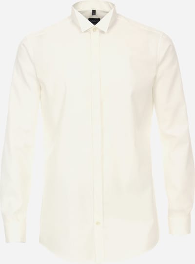 VENTI modern fit smoking overhemd - popeline - beige - Strijkvrij - Boordmaat: 36