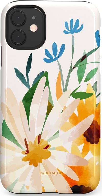 Casetastic Hoesje Geschikt voor Apple iPhone 11 - Stijlvolle Beschermende Duo-layer Case - Veld vol zon