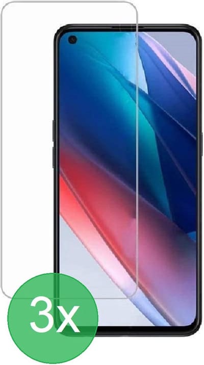 Geschikt Voor: Oppo Reno5 Z / 5G Screenprotector 3x - screen protector - glas - bescherm - beschermglas - ZT Accessoires