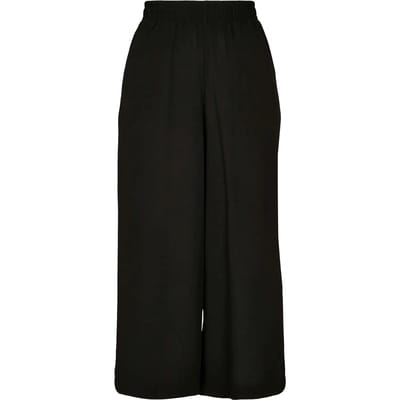 Urban Classics Wide Viscose Culotte Dames Stoffen broek - zwart - L
