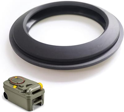 Toiletafdichting Rubber - WC Tank Seal - Lekkage Voorkomen - Universele Compatibiliteit - 163 x 6 x 08 cm - Zwart