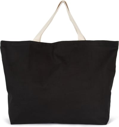 Kimood XXL shopper KI0297 - Black / Natural - One size