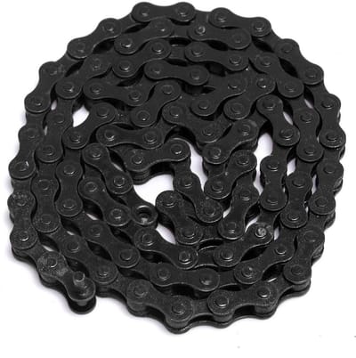 Kleurige Ketting 1/2 x 1/8" 96 Links Voor Enkele Versnelling MTB BMX Fietsen - Zwart