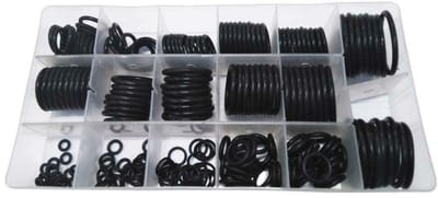 O-Ring Set 222PCS - Rubber O-Ringen Assortiment met 17 Maten voor Loodgieterswerk, Auto Reparatie en Algemeen Gebruik met Opbergdoos