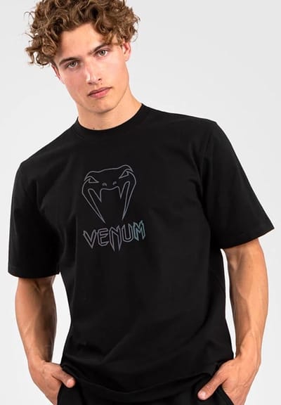 Venum Classic T-Shirt Katoen Zwart Reflective - XL