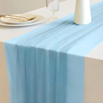 Solidchoice - Chiffon Tafelloper 70 x 300 cm voor Elegante Decoratie