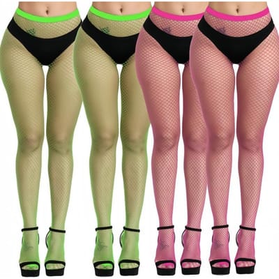 4 Stuks Top Lolita Visnet Bodykousen Visnet Panty's Mesh Nylon Strakke Lingerie Huid Jk Visnet Taille Kousen M Mesh One Size(150-185cm) brown