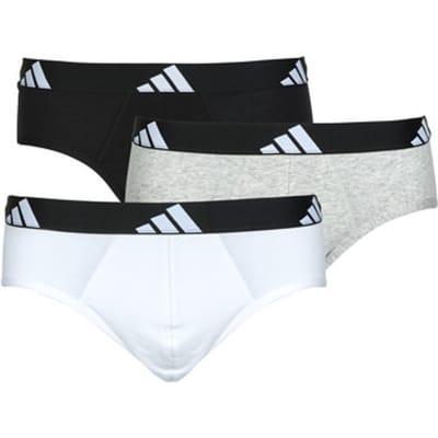 adidas Sportswear 3PK Brief - Active Flex Cotton - Onderbroek Mannen - zwart/wit/grijs gemêleerd