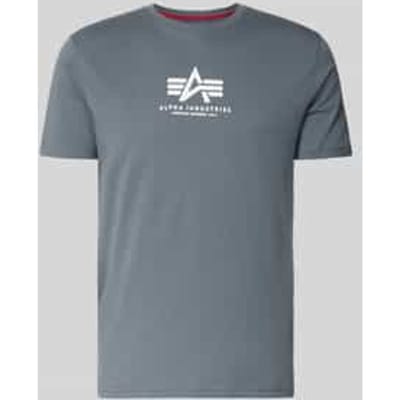 T-shirt met middenlogo Alpha Industries Basic