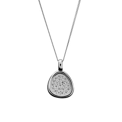 Orphelia 'Layla' Dames 925 Sterling Zilver Set: Ketting-Hangertje + Oorbellen - Zilver SET-7489