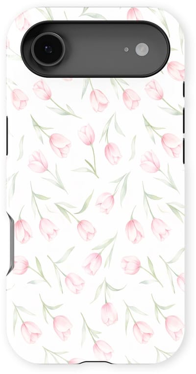 Bloemen Design Hoesje geschikt voor iPhone 17 Air | Flower Print Tough Case met Mag | Shockproof | Bloemen Motief Backcover geschikt voor iPhone 17 Air Soft Tulips