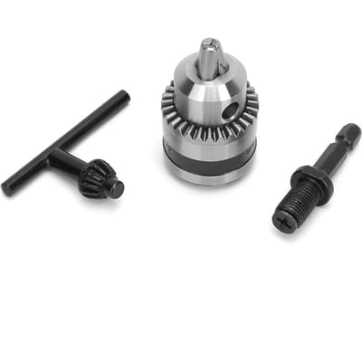 Mandrin de perceuse à clé légère 0.66MM 3824UNF + 14 Tête hexagonale 38 Tige d'extension filetée