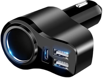 Sigarettenaansteker-aansluiting splitter dubbele USB-multidirectionele oplader